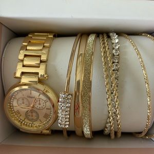 New in box! Bracelet and watch set